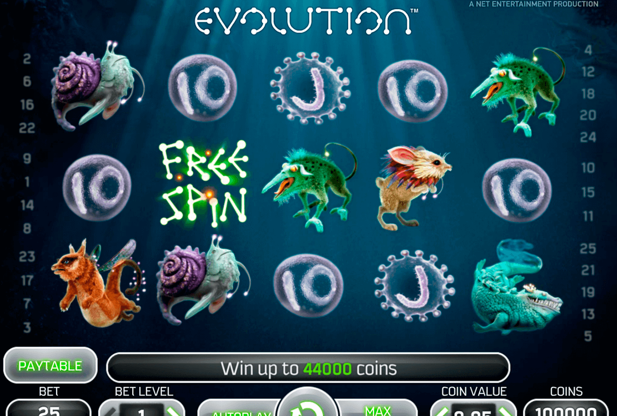 evolution netent online gra zadarmo 